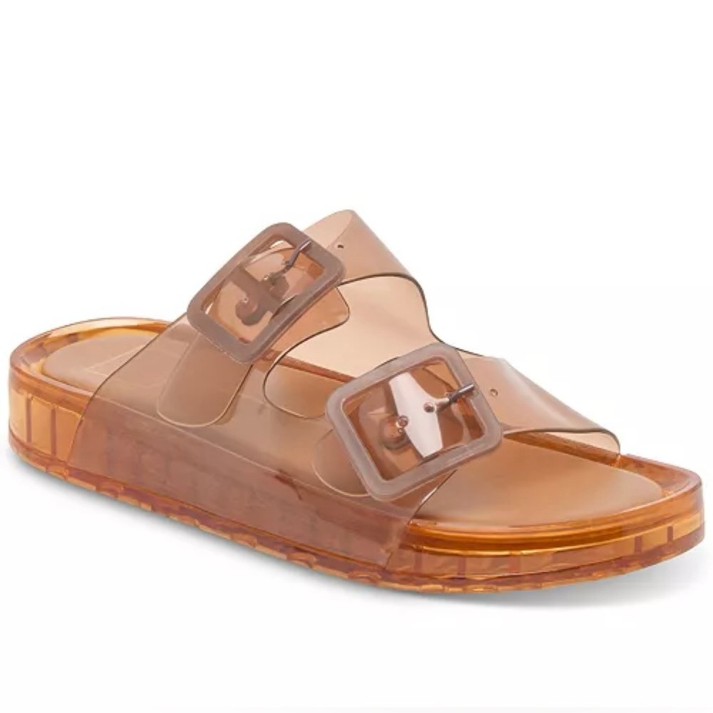 NWT Womens Dolce Vita Julio Whiskey Vinyl Jelly Sandals Size 7 Sold Out